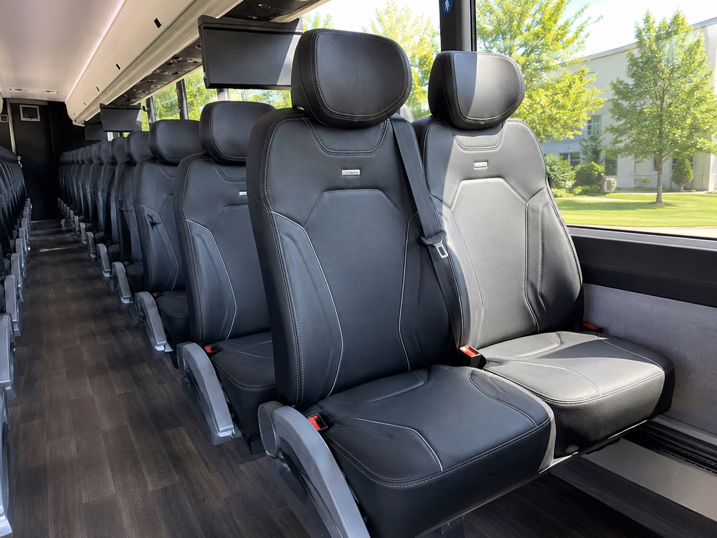layton charter bus inside